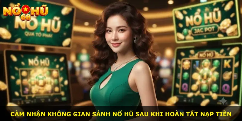 Cảm nhận không gian sảnh nổ hũ sau khi hoàn tất nạp tiền