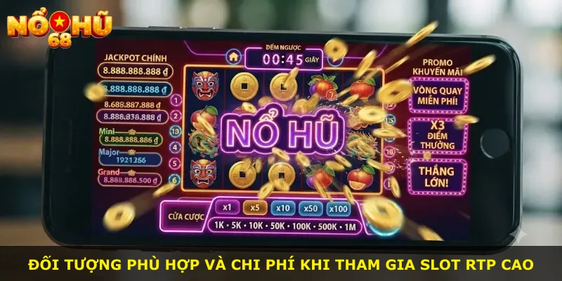 Đối tượng phù hợp và chi phí khi tham gia slot RTP cao