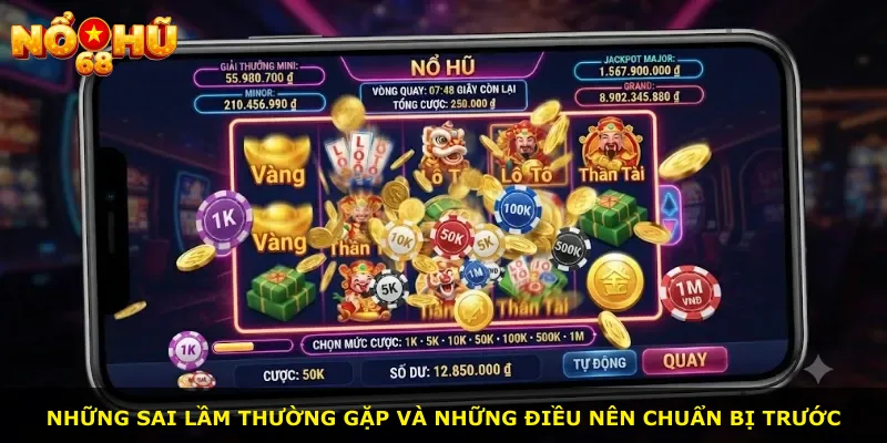 Những sai lầm thường gặp và những điều nên chuẩn bị trước